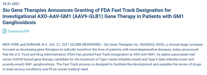 奥来恩医药-Sio Gene Therapies官网